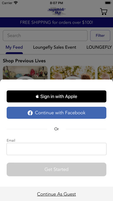 Emulate iPhone app Sapphire Sky Boutique using MyAndroid Emulate iPhone app Sapphire Sky Boutique using MyAndroid