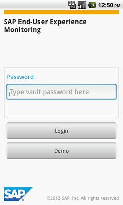 Emulate Android APK SAP User Experience Monitor