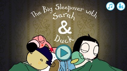 Emulate iPhone app Sarah & Duck The Big Sleepover using MyAndroid