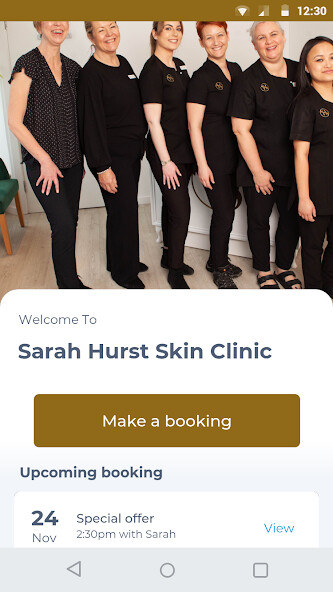 Emulate iPhone app Sarah Hurst Skin Clinic using MyAndroid Emulate iPhone app Sarah Hurst Skin Clinic using MyAndroid
