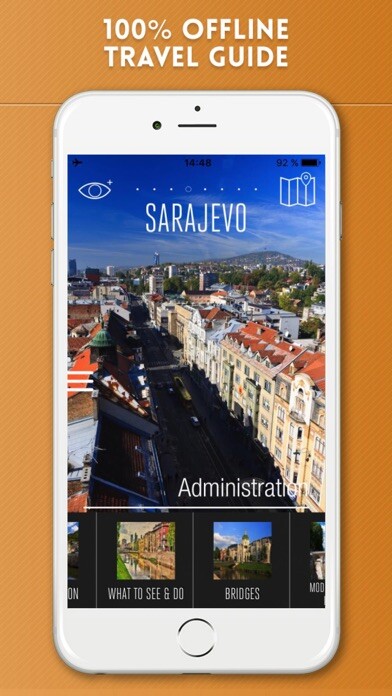 Emulate iPhone app Sarajevo Travel Guide and Offline City Map using MyAndroid Emulate iPhone app Sarajevo Travel Guide and Offline City Map using MyAndroid