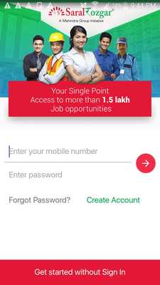 Emulate Android APK Saral Rozgar - Jobs