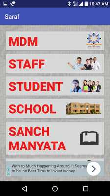 Emulate Android APK SARAL SCHOOL