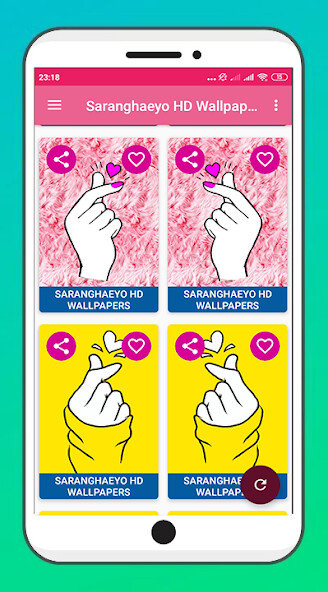 Run android online APK Saranghaeyo HD Wallpapers from MyAndroid or emulate Saranghaeyo HD Wallpapers using MyAndroid