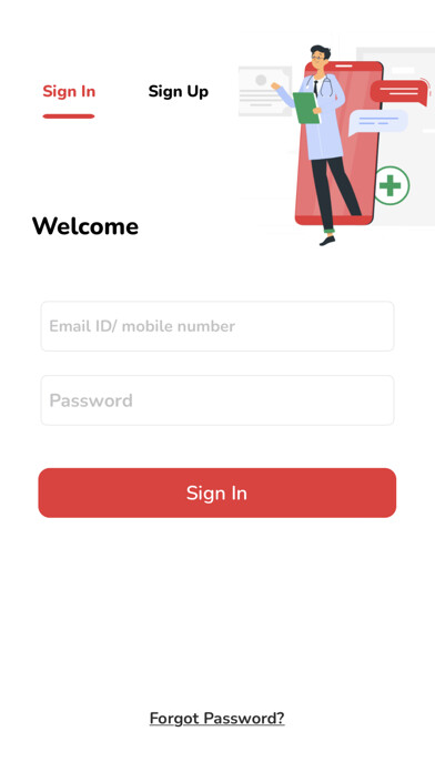 Emulate iPhone app Sarans Hospitals using MyAndroid