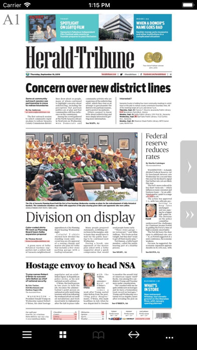 Emulate iPhone app Sarasota Herald Tribune App using MyAndroid