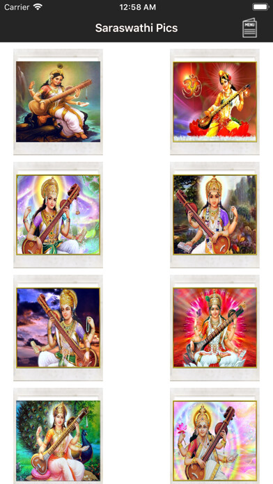 Emulate iPhone app Saraswathi Pics using MyAndroid