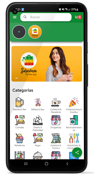 Run android online APK Saravenavende App from MyAndroid or emulate Saravenavende App using MyAndroid