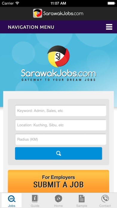 Emulate iPhone app Sarawak-Jobs using MyAndroid Emulate iPhone app Sarawak-Jobs using MyAndroid