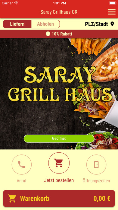 Emulate iPhone app Saray Grillhaus CR using MyAndroid Emulate iPhone app Saray Grillhaus CR using MyAndroid