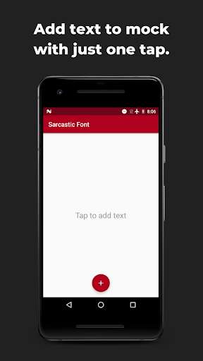 Run android online APK Sarcastic Font: Mock Text from MyAndroid or emulate Sarcastic Font: Mock Text using MyAndroid