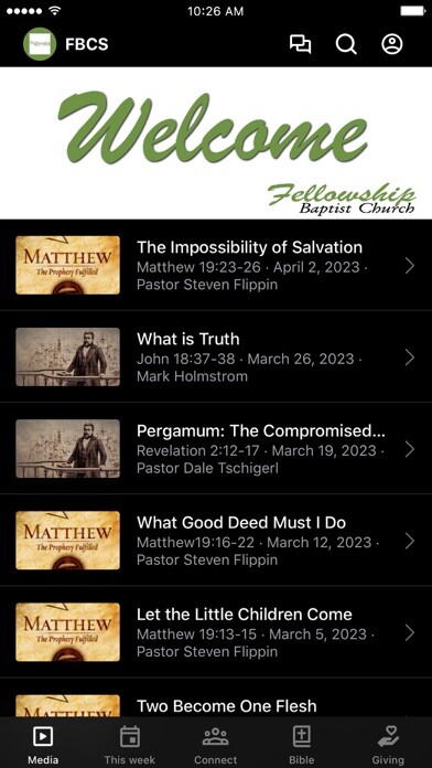 Emulate iPhone app Saskatoon Fellowship Baptist using MyAndroid Emulate iPhone app Saskatoon Fellowship Baptist using MyAndroid