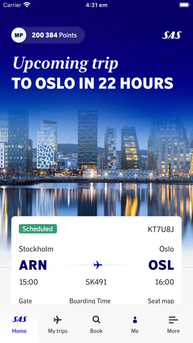Emulate iPhone app SAS – Scandinavian Airlines using MyAndroid Emulate iPhone app SAS – Scandinavian Airlines using MyAndroid