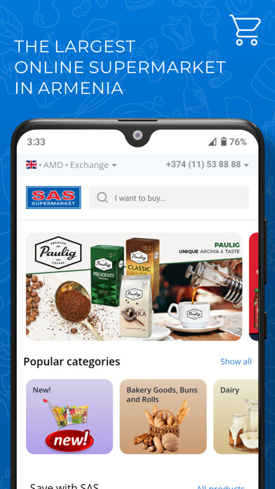 Emulate iPhone app SAS Supermarket using MyAndroid Emulate iPhone app SAS Supermarket using MyAndroid