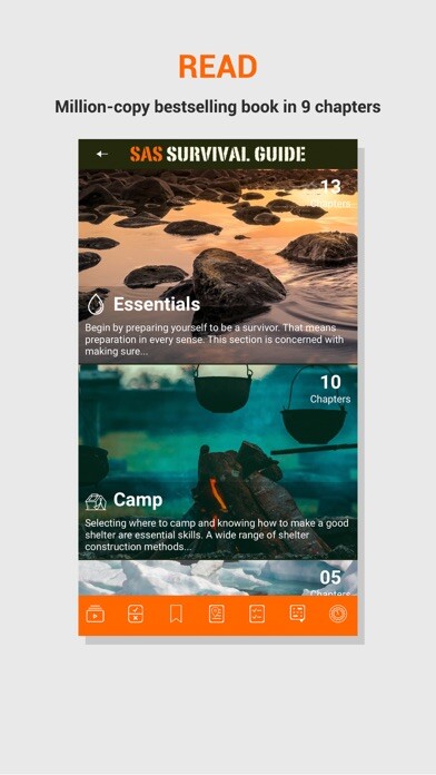 Emulate iPhone app SAS Survival Guide using MyAndroid