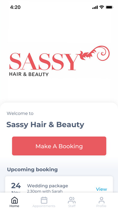 Emulate iPhone app Sassy Hair & Beauty using MyAndroid Emulate iPhone app Sassy Hair & Beauty using MyAndroid