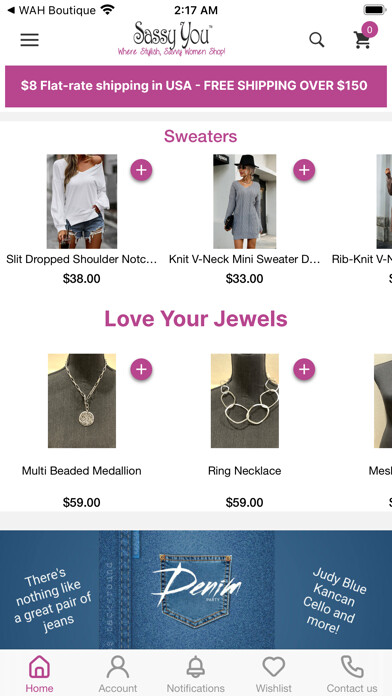 Emulate iPhone app Sassy You Boutique using MyAndroid Emulate iPhone app Sassy You Boutique using MyAndroid