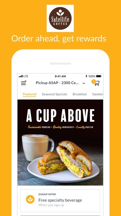 Emulate iPhone app Satellite Coffee Ordering using MyAndroid Emulate iPhone app Satellite Coffee Ordering using MyAndroid