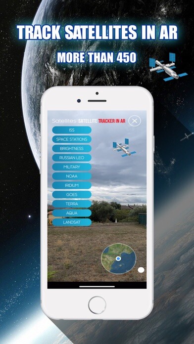 Emulate iPhone app Satellite Tracker in AR using MyAndroid