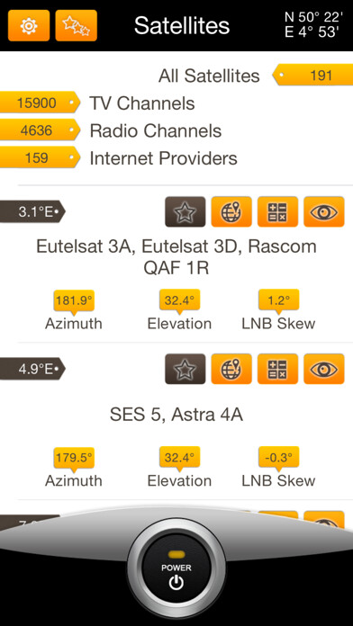 Emulate iPhone app Satellite Transponders using MyAndroid Emulate iPhone app Satellite Transponders using MyAndroid