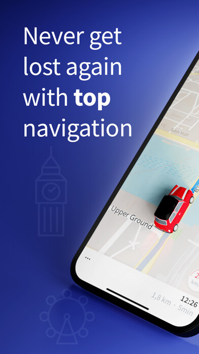 Emulate iPhone app Sat Nav Maps, GPS & Traffic using MyAndroid