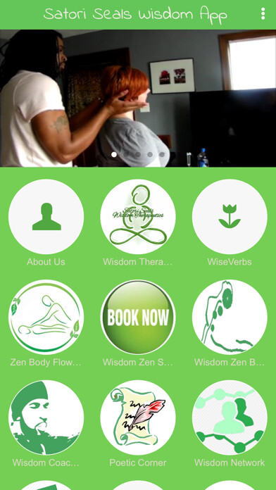 Emulate iPhone app Satori Seals Wisdom App using MyAndroid