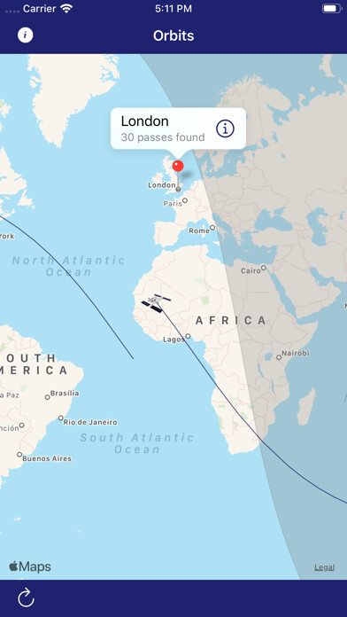 Emulate iPhone app Sat Seeker ISS Tracker using MyAndroid Emulate iPhone app Sat Seeker ISS Tracker using MyAndroid