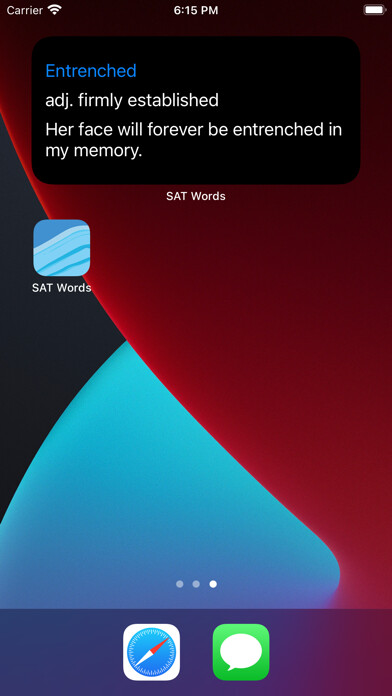 Emulate iPhone app SAT Words Widget using MyAndroid Emulate iPhone app SAT Words Widget using MyAndroid