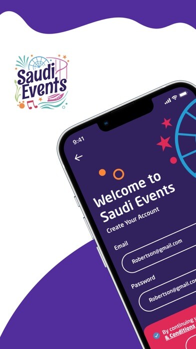 Emulate iPhone app Saudi Events  فعاليات السعودية using MyAndroid