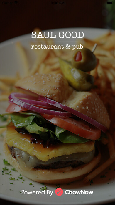 Emulate iPhone app Saul Good Restaurant & Pub using MyAndroid