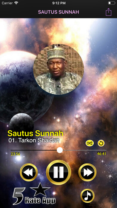 Emulate iPhone app Sautus Sunnah Kabiru Gombe using MyAndroid