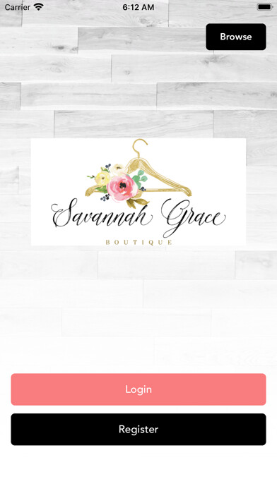 Emulate iPhone app Savannah Grace Designs using MyAndroid