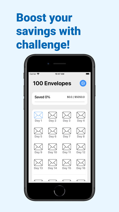 Emulate iPhone app Savelope - Savings Challenge using MyAndroid Emulate iPhone app Savelope - Savings Challenge using MyAndroid