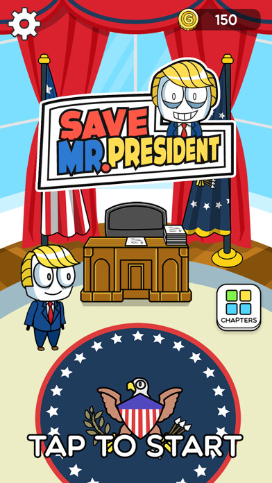 Emulate iPhone app Save Mr. President using MyAndroid