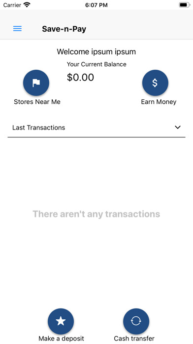 Emulate iPhone app SaveNPay using MyAndroid