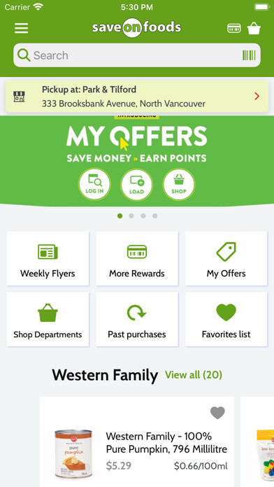 Emulate iPhone app Save-On-Foods using MyAndroid Emulate iPhone app Save-On-Foods using MyAndroid