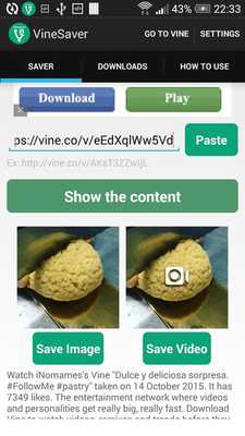 Emulate Android APK Saver for Vine Emulate Android APK Saver for Vine