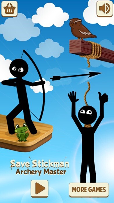 Emulate iPhone app Save Stickman : Archery Master using MyAndroid Emulate iPhone app Save Stickman : Archery Master using MyAndroid