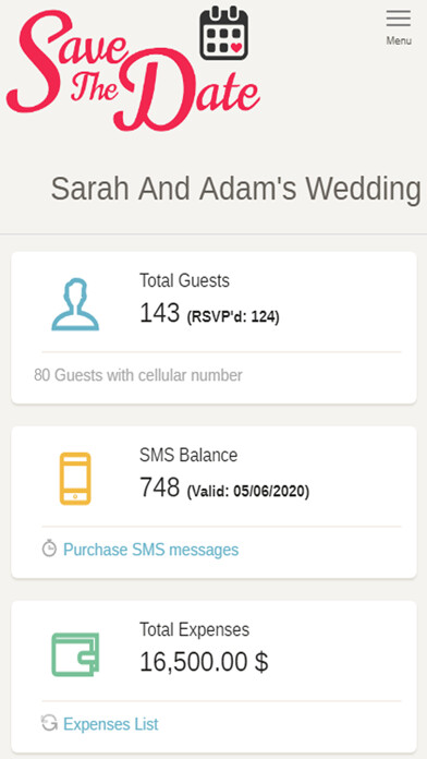 Emulate iPhone app Save The Date Rsvp Your Event using MyAndroid Emulate iPhone app Save The Date Rsvp Your Event using MyAndroid