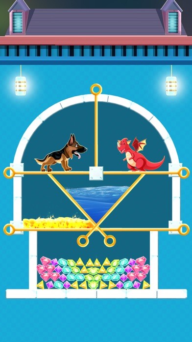 Emulate iPhone app Save The Puppy- Pull Pin using MyAndroid Emulate iPhone app Save The Puppy- Pull Pin using MyAndroid
