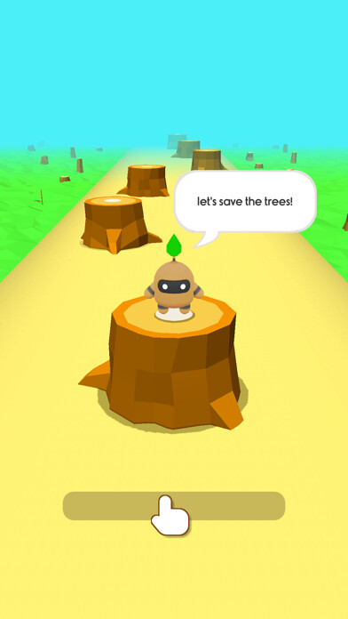 Emulate iPhone app Save the Trees using MyAndroid