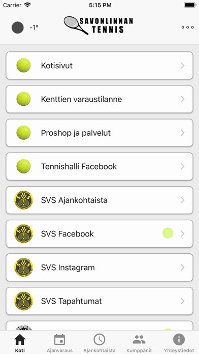 Emulate iPhone app Savonlinnan tennis using MyAndroid Emulate iPhone app Savonlinnan tennis using MyAndroid