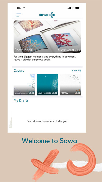 Emulate iPhone app Sawa Prints using MyAndroid