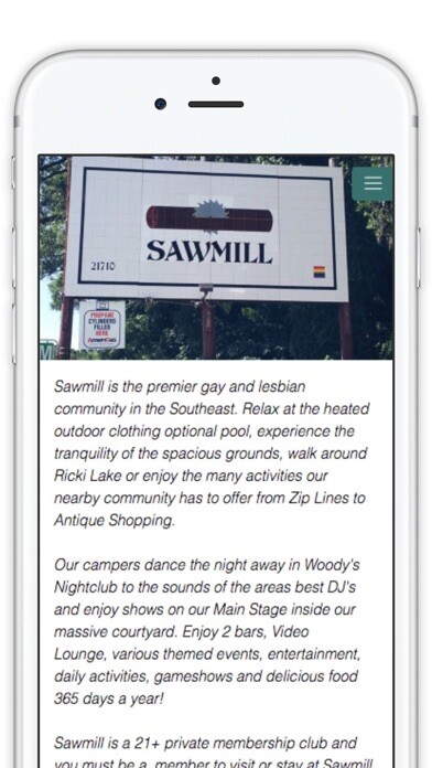 Emulate iPhone app Sawmill Camping Resort using MyAndroid Emulate iPhone app Sawmill Camping Resort using MyAndroid