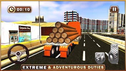 Emulate iPhone app Sawmill Truck Driver Simulator - Lorry Driving Sim using MyAndroid
