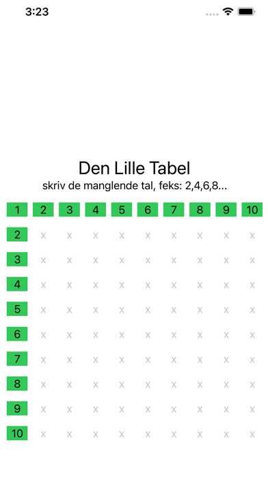 Emulate iPhone app saxjax Den Lille Tabel using MyAndroid
