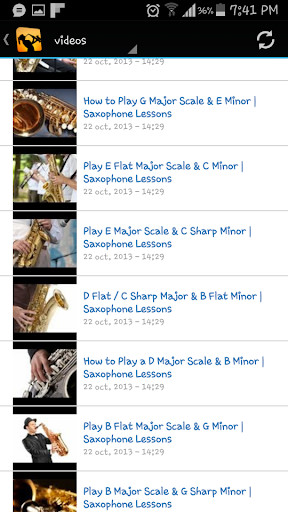 Emulate Android APK Saxophone Lessons