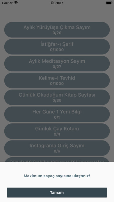 Emulate iPhone app Sayaç - Sayma Uygulaması using MyAndroid Emulate iPhone app Sayaç - Sayma Uygulaması using MyAndroid