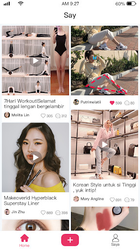 Run android online APK SAY: Beauty, Fashion and Fitness from MyAndroid or emulate SAY: Beauty, Fashion and Fitness using MyAndroid