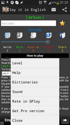 Emulate Android APK Say it in English (free) Emulate Android APK Say it in English (free)
